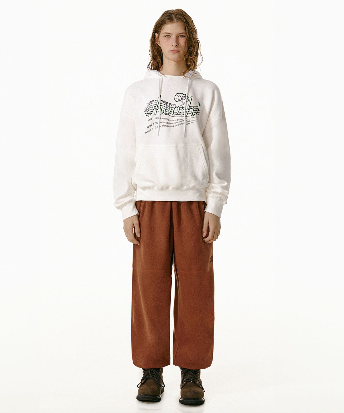 테켓(TEKET) Footsteps Fleece Pants Brown