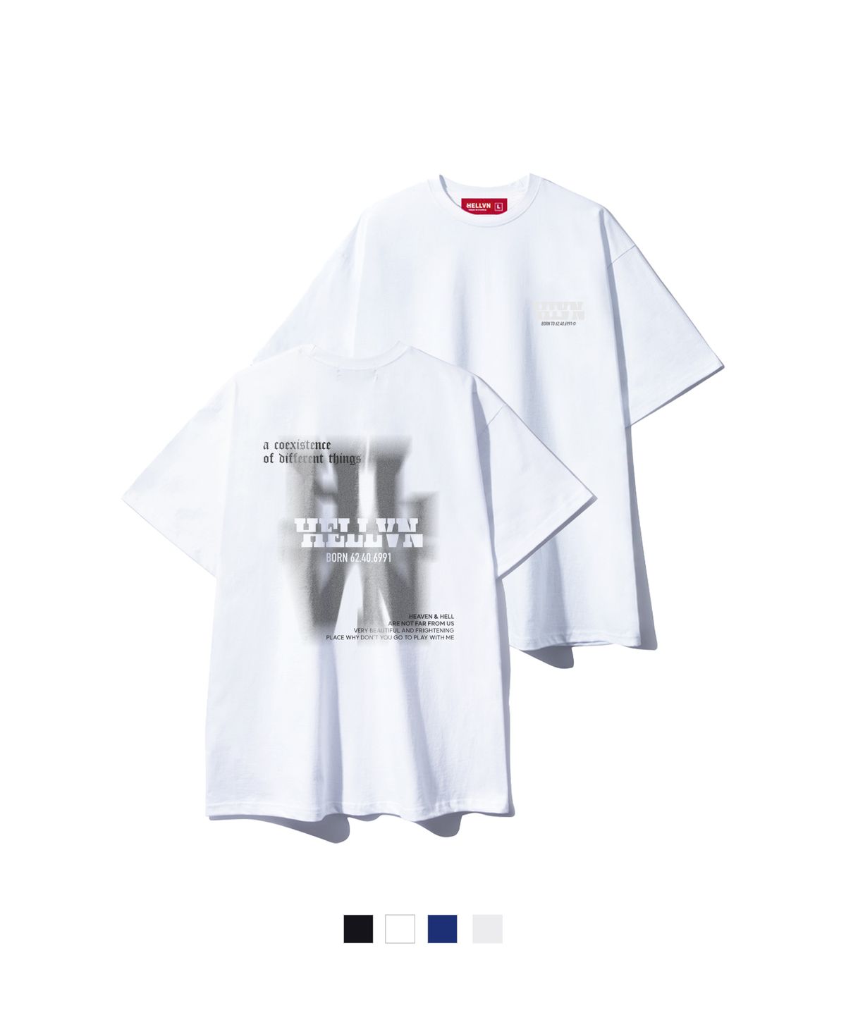 헬븐(HELLVN) H/V HOLEY 오버핏 반팔 (SOS2-5HV074)