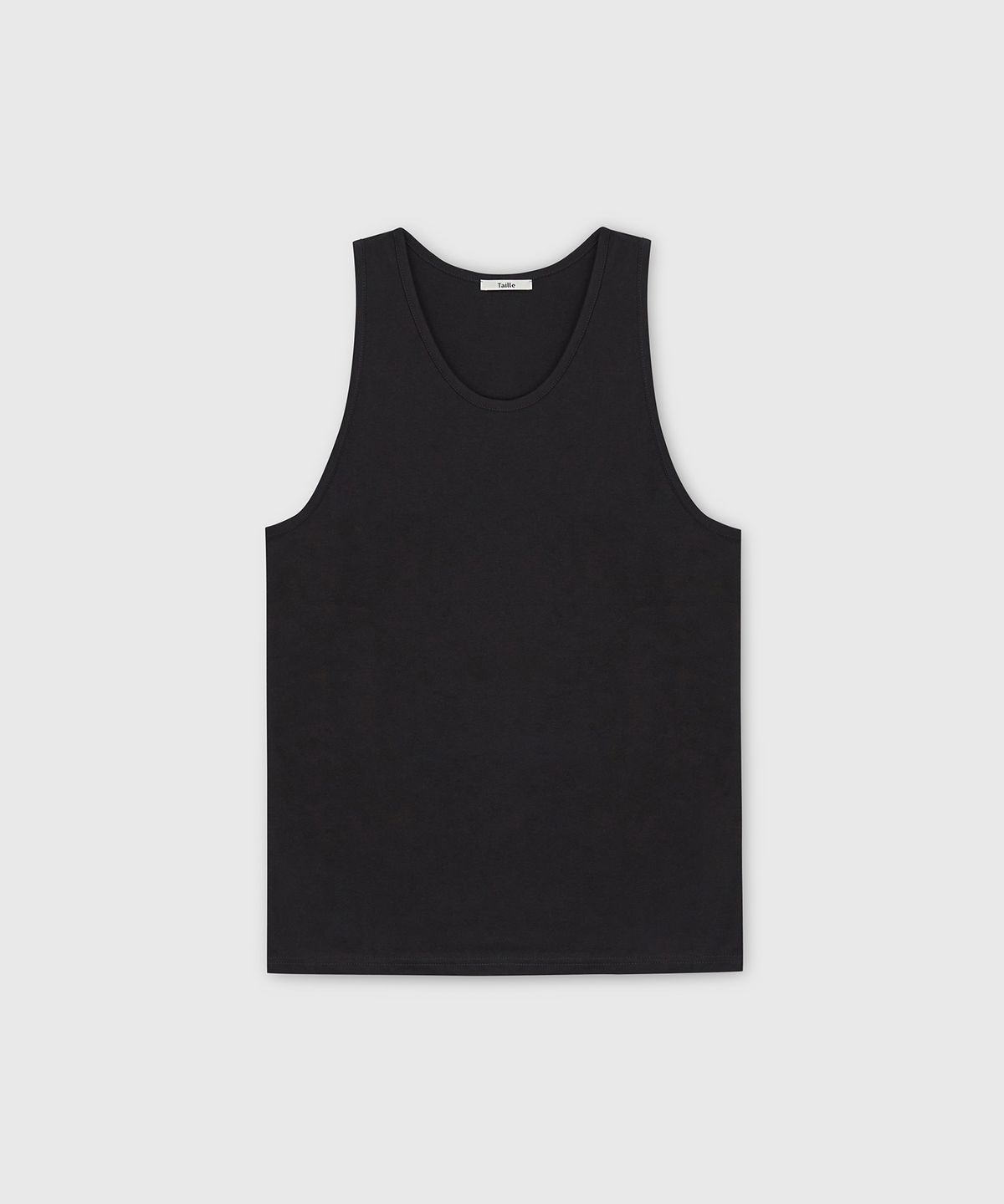 타일레(TAILLE) COTTON MODAL SLEEVELESS TOP ANTHRACITE