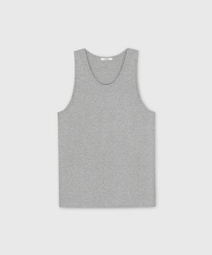COTTON MODAL SLEEVELESS TOP GREY
