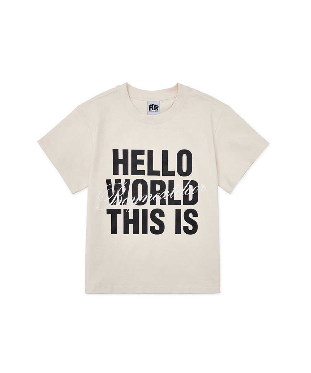 그레일즈(GRAILZ) [BOYNEXTDOOR x GRAILZ] S/S T-SHIRT [BEIGE