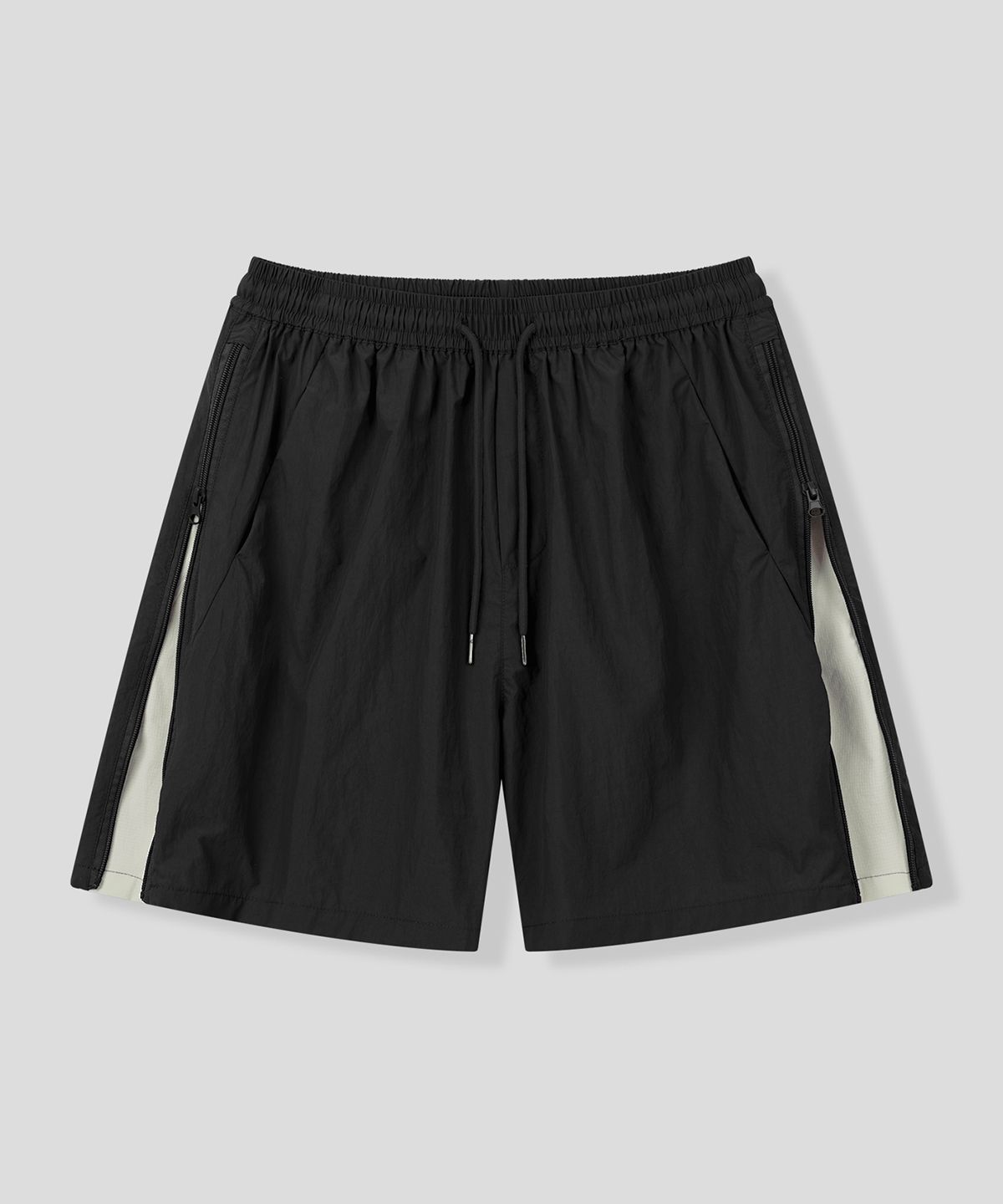 ★MUSINSA STANDARD★ White satin bermuda pants black MMEPH31 Shop Pants at MUSINSA