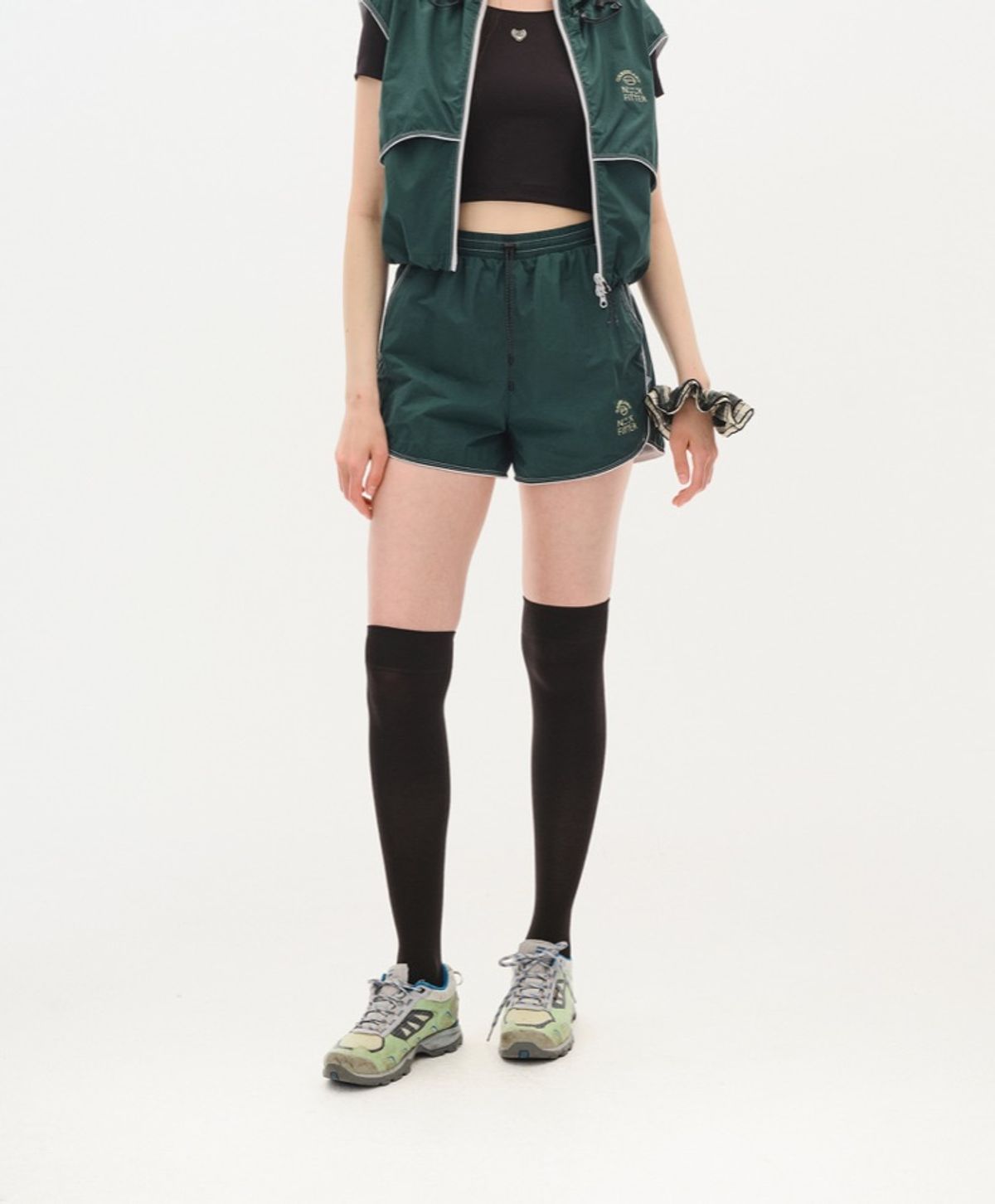 누크피터(NUUKFITTER) ICE-UP STRING SHORTS_WOMEN [GREEN]