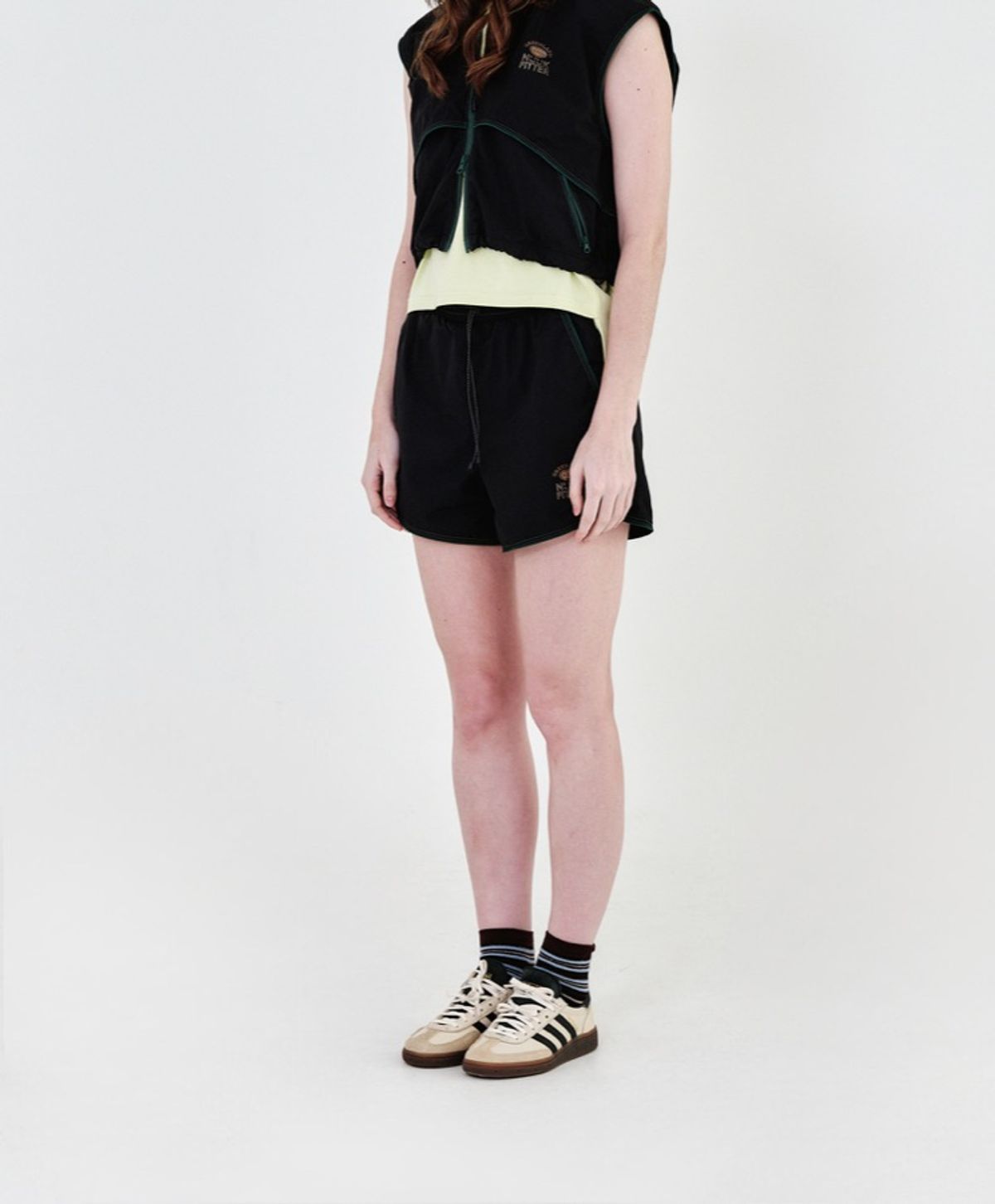 누크피터(NUUKFITTER) ICE-UP STRING SHORTS_WOMEN [BLACK]