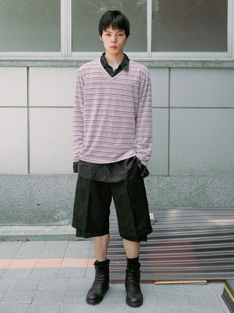 러프컷 레이어드 쇼츠