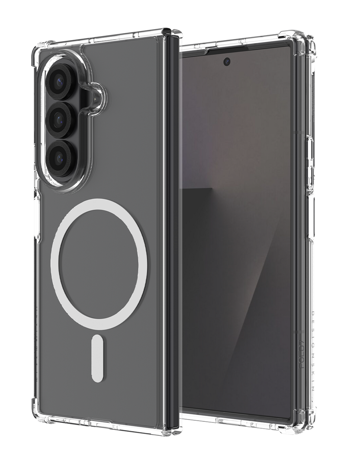 디자인스킨(DESIGNSKIN) 갤럭시Z폴드7 피닉스 범퍼 맥세이프 케이스-올클리어