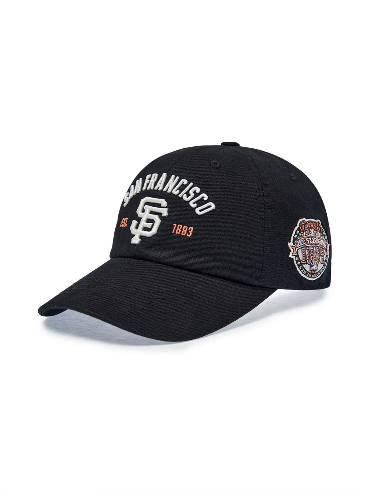 엠엘비(MLB) 쿠퍼스타운 패치 언스트럭쳐 볼캡 SF (Black)