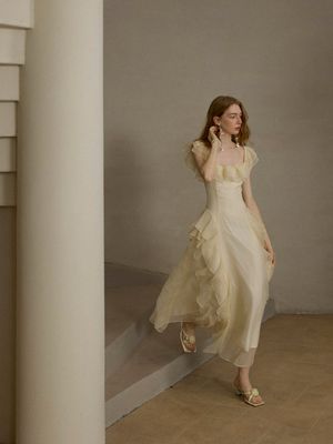 루미에르 러플 롱원피스