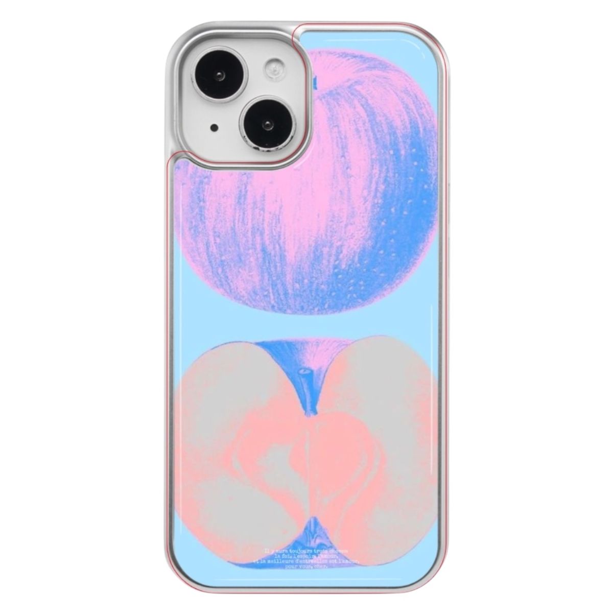 디어마이뮤즈(DEARMYMUSE) (epoxy) +맥세이프  dreamy blue apple silver 에폭시 아이폰 갤럭시 케이스