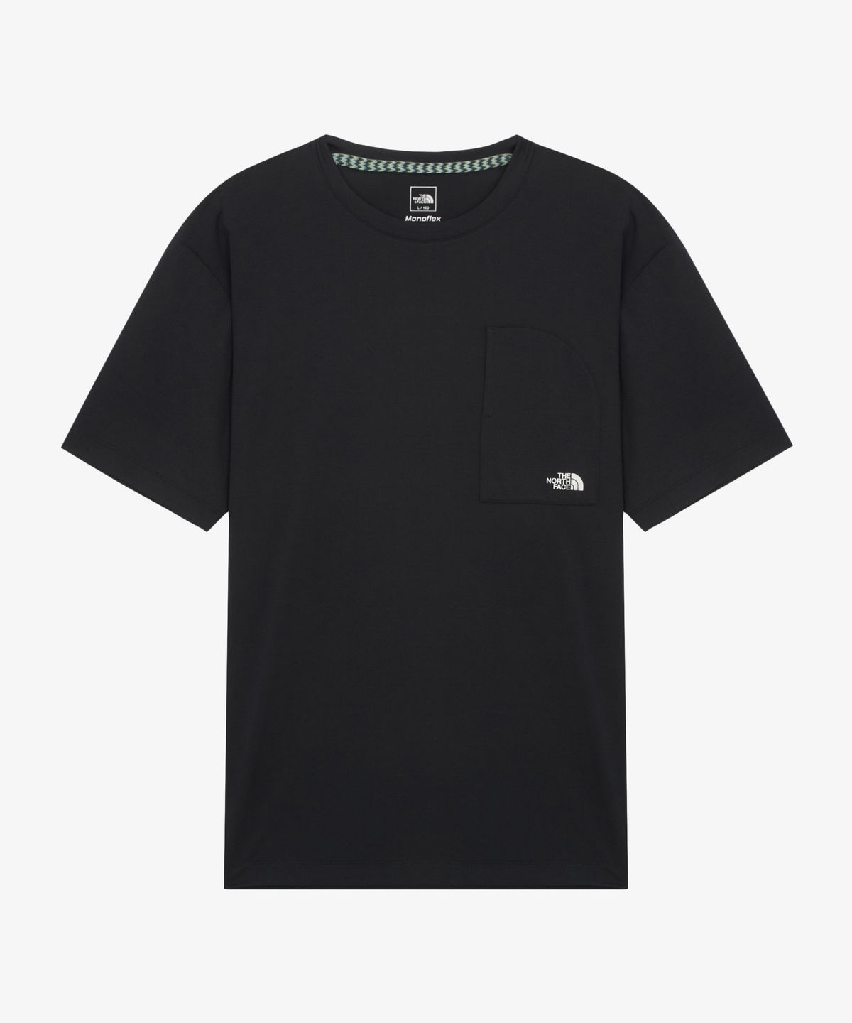 노스페이스(THE NORTH FACE) NT7UR53A 유니 체스트 포켓 라운드티 BLACK
