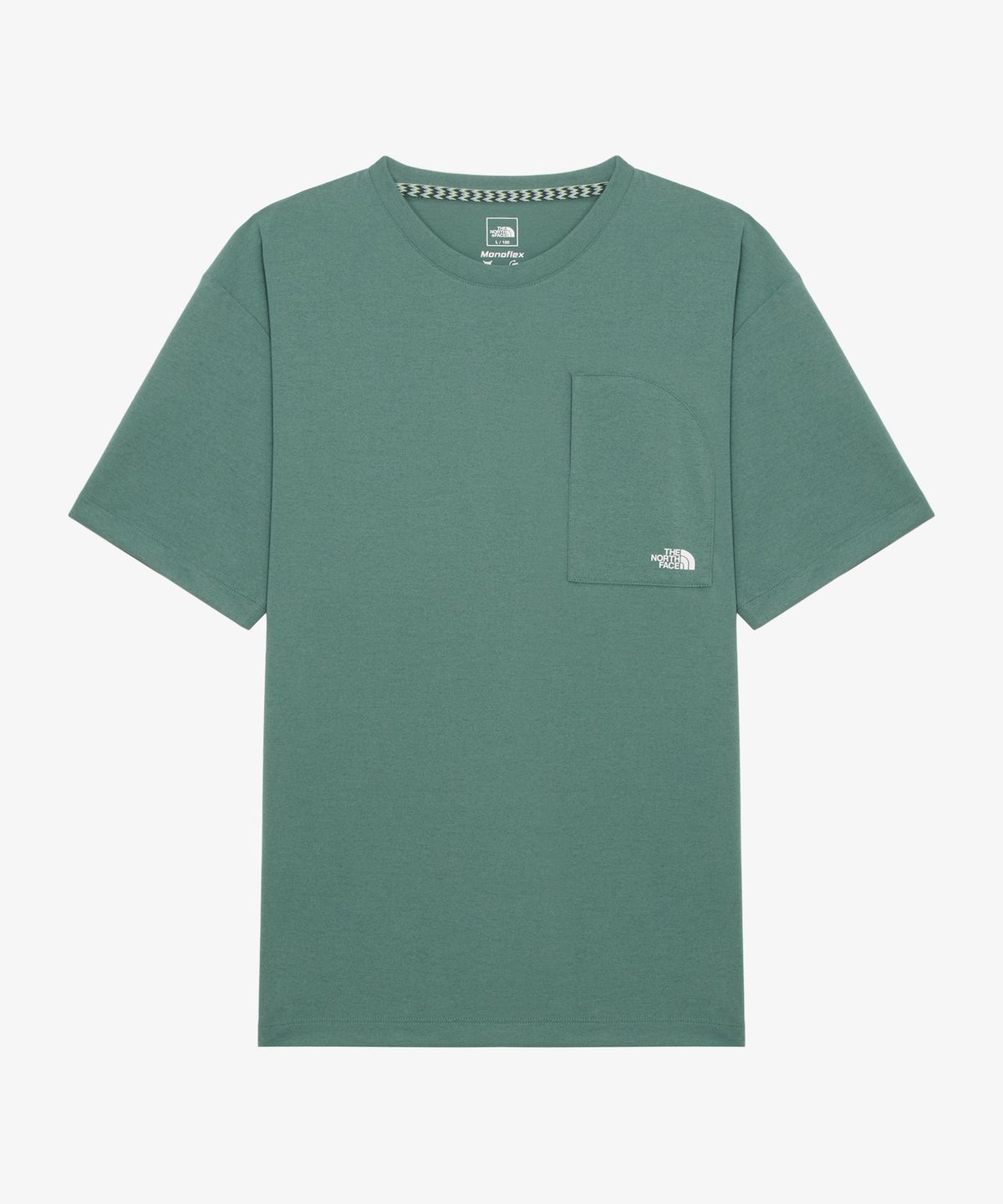 노스페이스(THE NORTH FACE) NT7UR53C 유니 체스트 포켓 라운드티 SEA_PINE