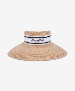 클래식 라피아 바이저 - 탠/화이트 / 5HV0062CQUF0N86