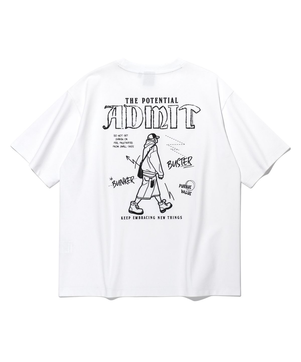 벙커버스터(BUNKERBUSTER) 포텐셜 어드밋 반팔티 WHITE (MP3TU634-002)
