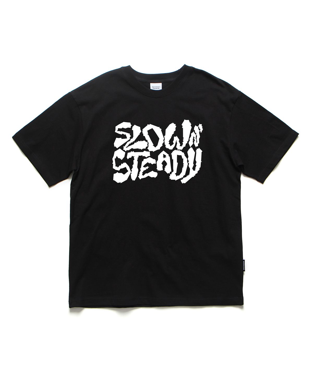 앱놀머씽(ABNORMALTHING) 스테디 오버핏 티셔츠 블랙 (STEADY T-SHIRT BLACK)