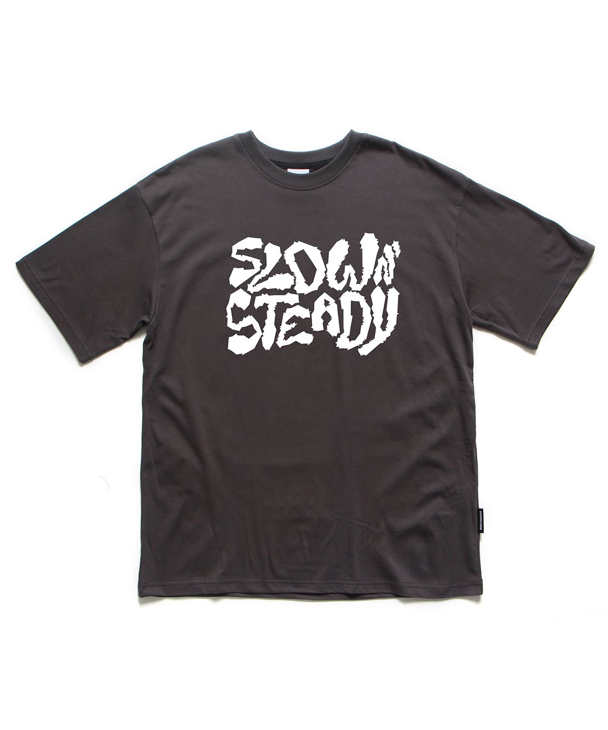 앱놀머씽(ABNORMALTHING) 스테디 오버핏 티셔츠 차콜 (STEADY T-SHIRT CHARCOAL)