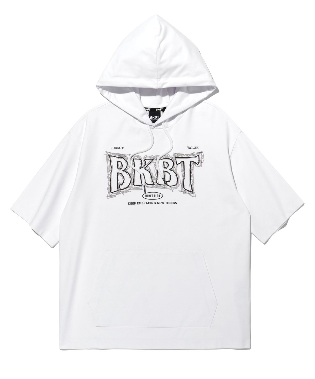 벙커버스터(BUNKERBUSTER) 크롬 로고 반팔 후디 WHITE (MP3TU630-002)