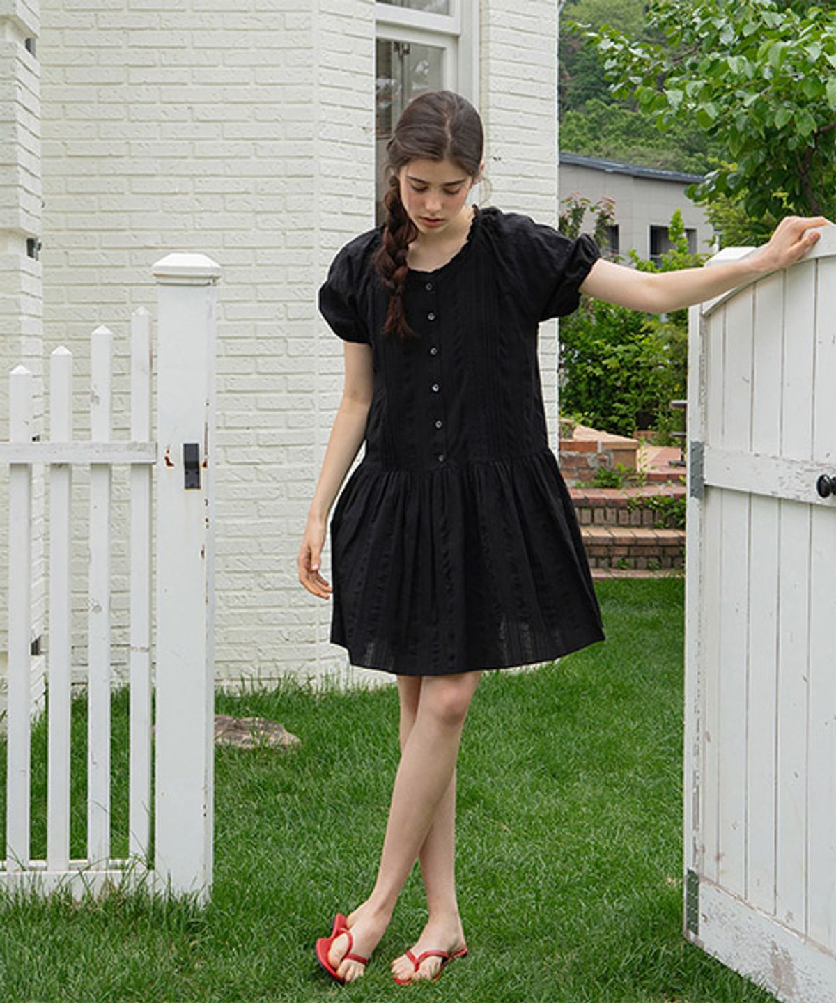 디애니(THE ANY) Pintuck Ray One-Piece
