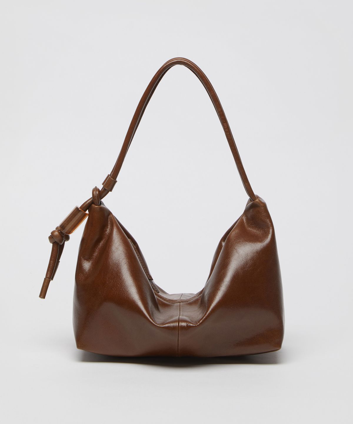아카이브앱크(ARCHIVEPKE) Ridge shoulder bag(Glossy crack camel)_OVBAX25202GCM