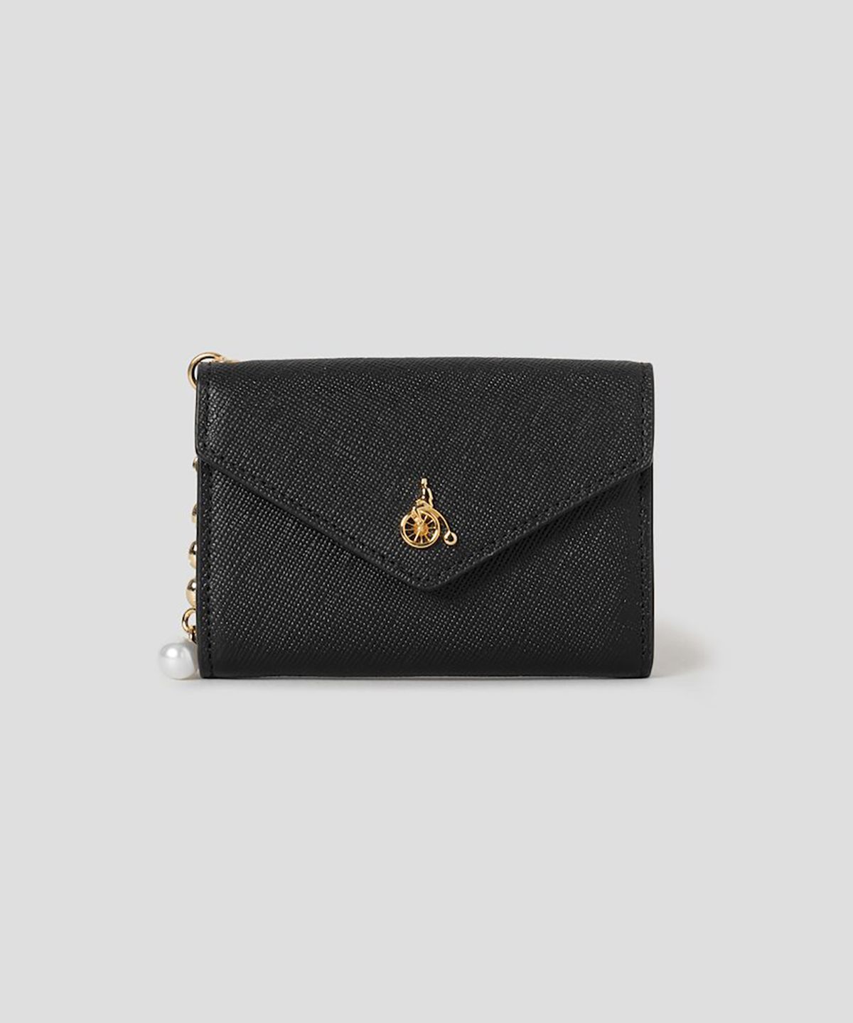 빈폴 액세서리(BEANPOLE ACCESSORY) 루시 플랩 명함지갑 -  블랙