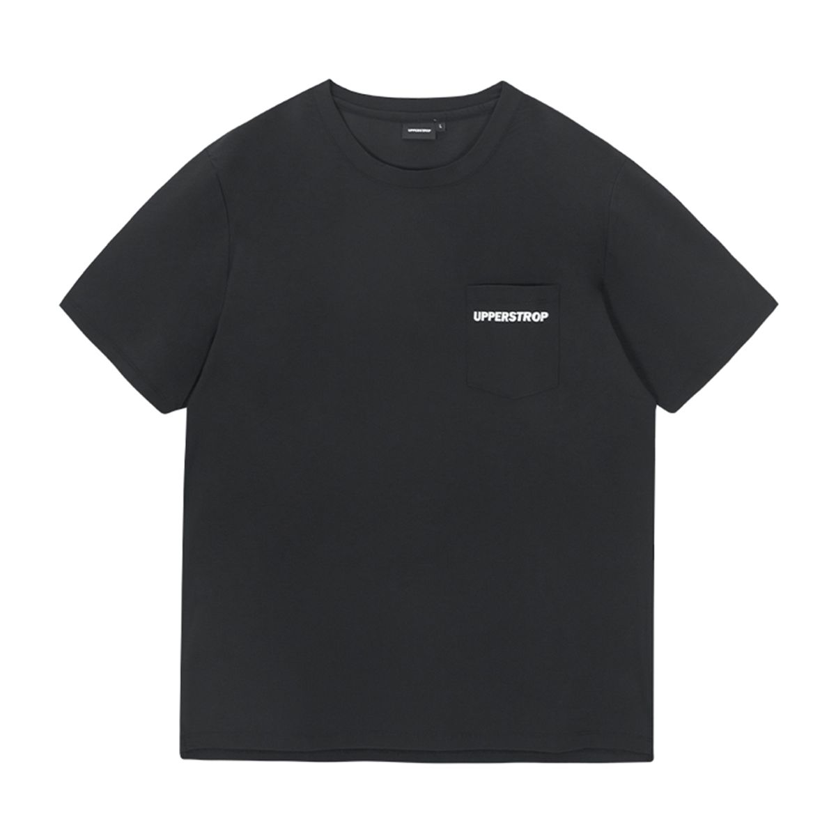 어퍼스트롭 골프(UPPERSTROP GOLF) [UMT25018-01] UPST GOLF 남성 포켓 라운드 티셔츠 블랙