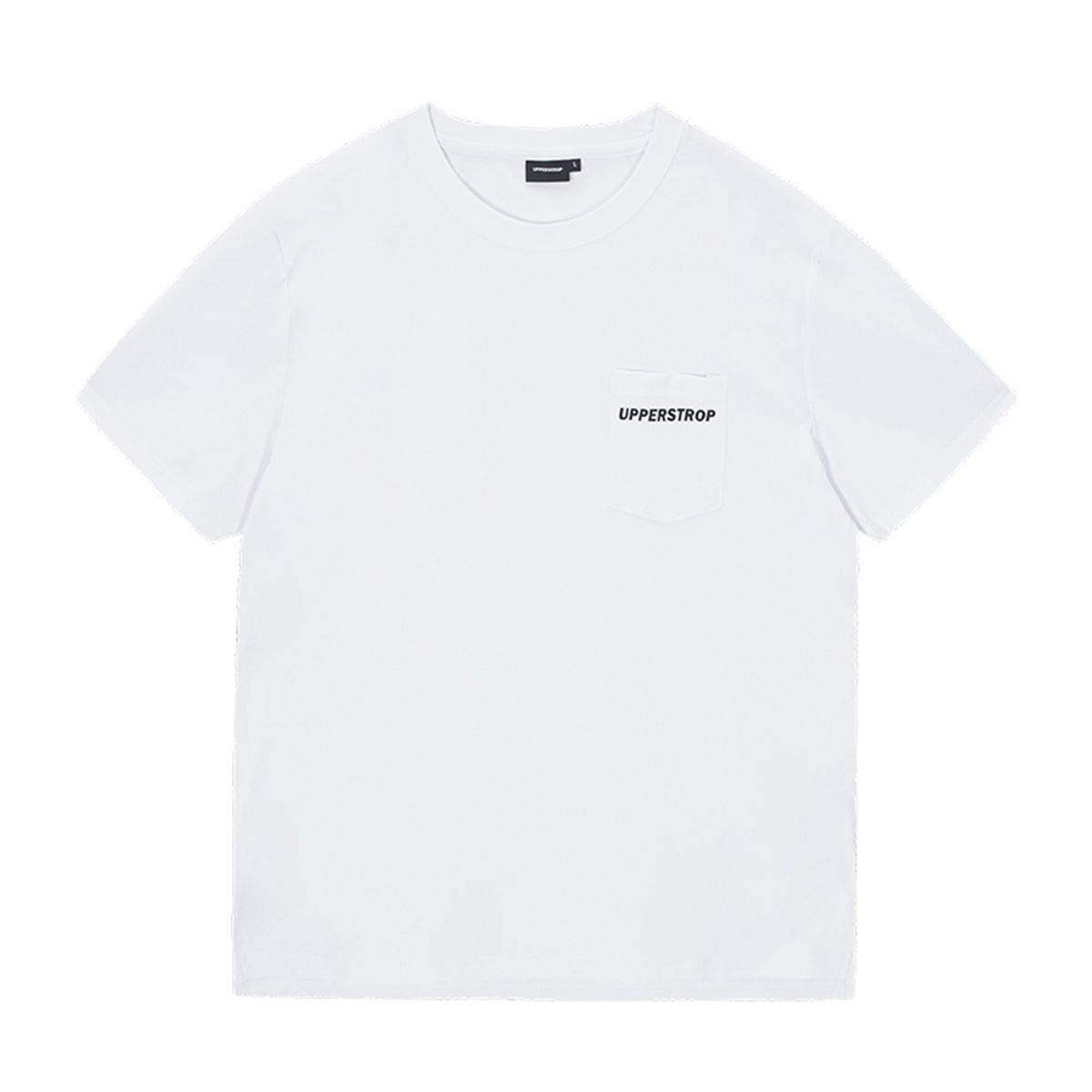어퍼스트롭 골프(UPPERSTROP GOLF) [UMT25018-02] UPST GOLF 남성 포켓 라운드 티셔츠 화이트