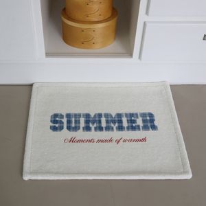 썸머 패치워크 극세사 디자인 발매트