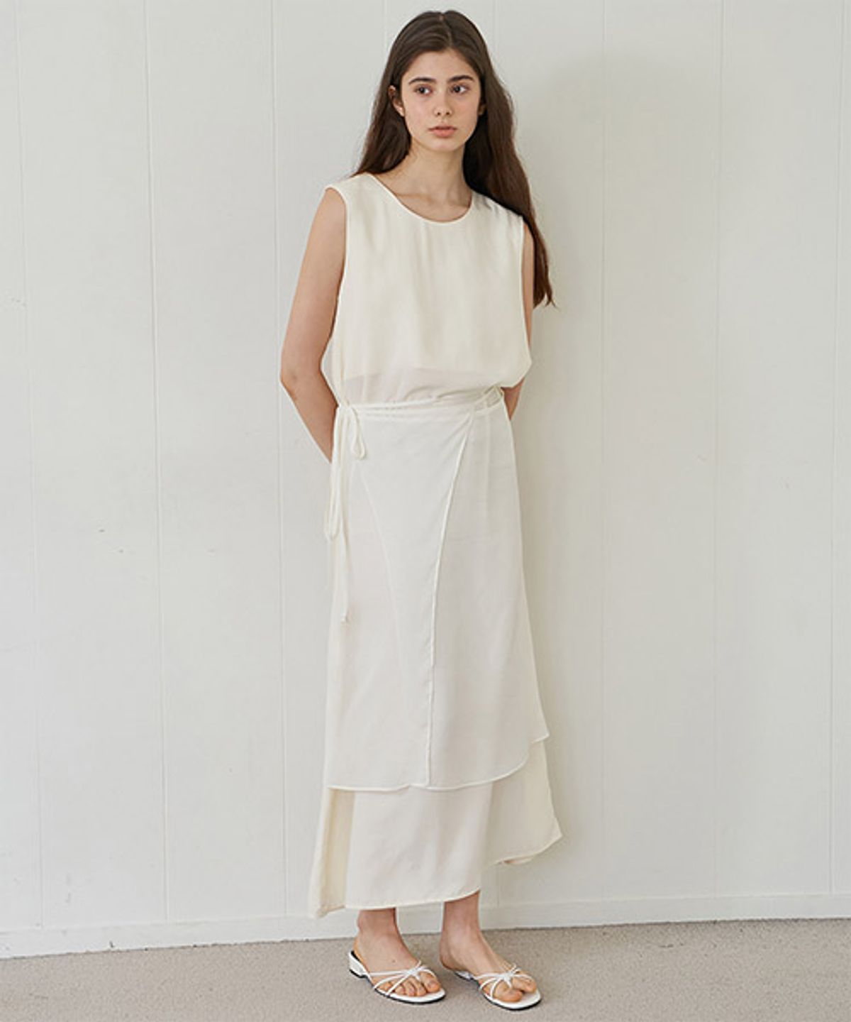 디애니(THE ANY) Dewey Wrap Long One-Piece