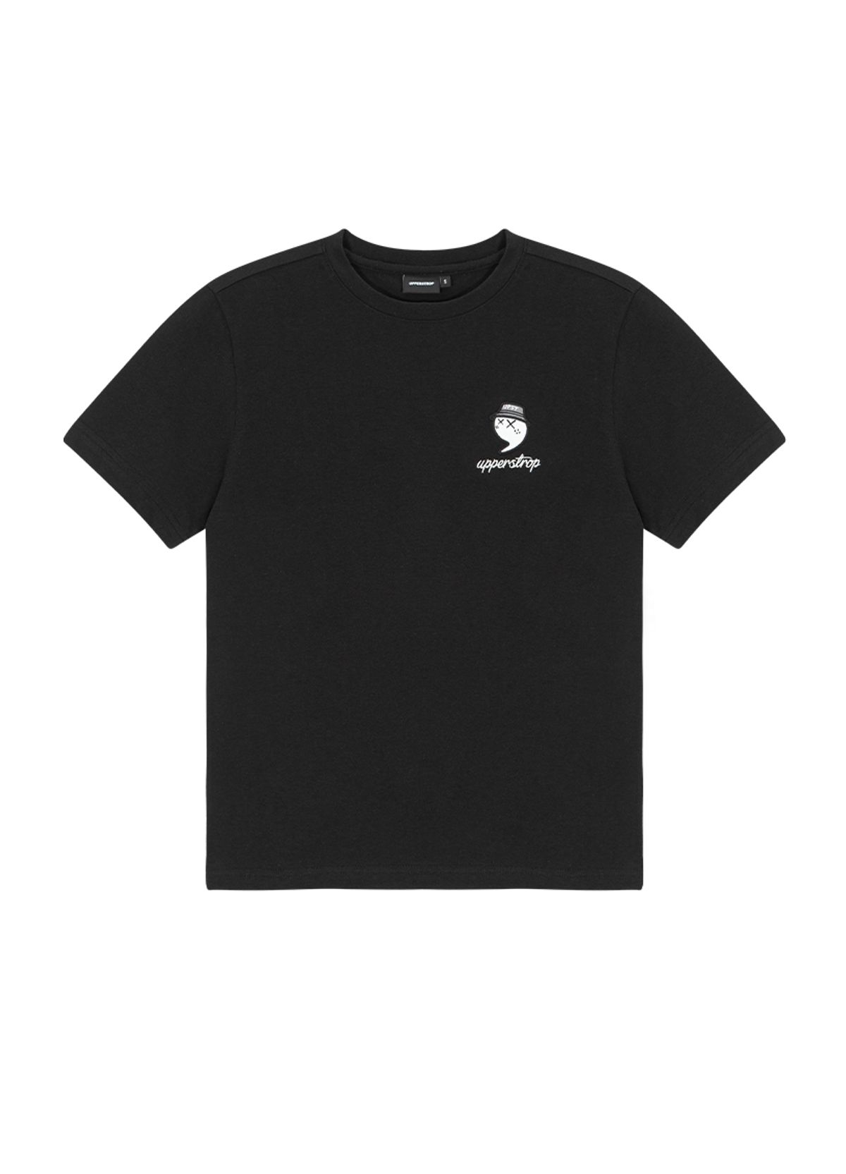 어퍼스트롭 골프(UPPERSTROP GOLF) [UWT25019-01] UPST GOLF 여성 코튼 터치 스탠다드핏 티셔츠 블랙