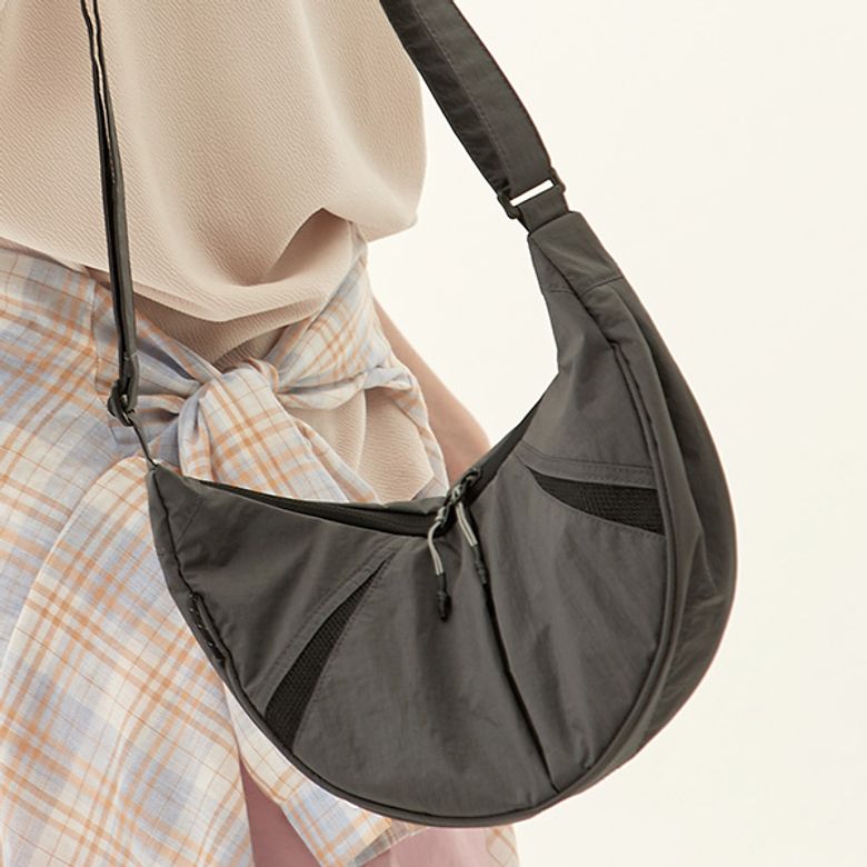 KINNEFF HOBO BAG MIDNIGHT GREY