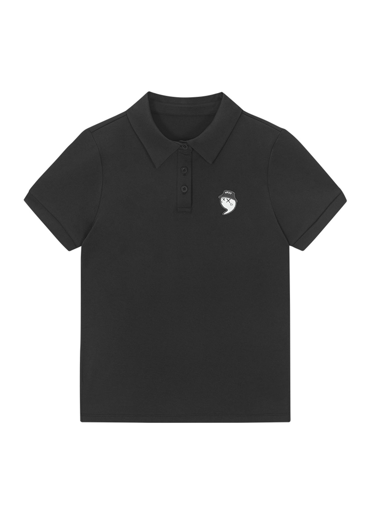 어퍼스트롭 골프(UPPERSTROP GOLF) [UWT25014-01] UPST GOLF 여성 스트레치 콤마 카라 티셔츠 블랙