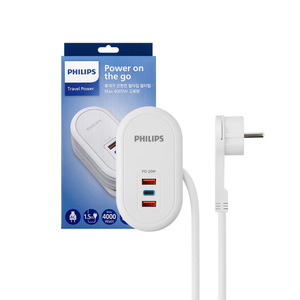 고용량 파워 트래블 멀티탭 1구 USB C타입 A타입 1.5M 납작 콘센트 여행용