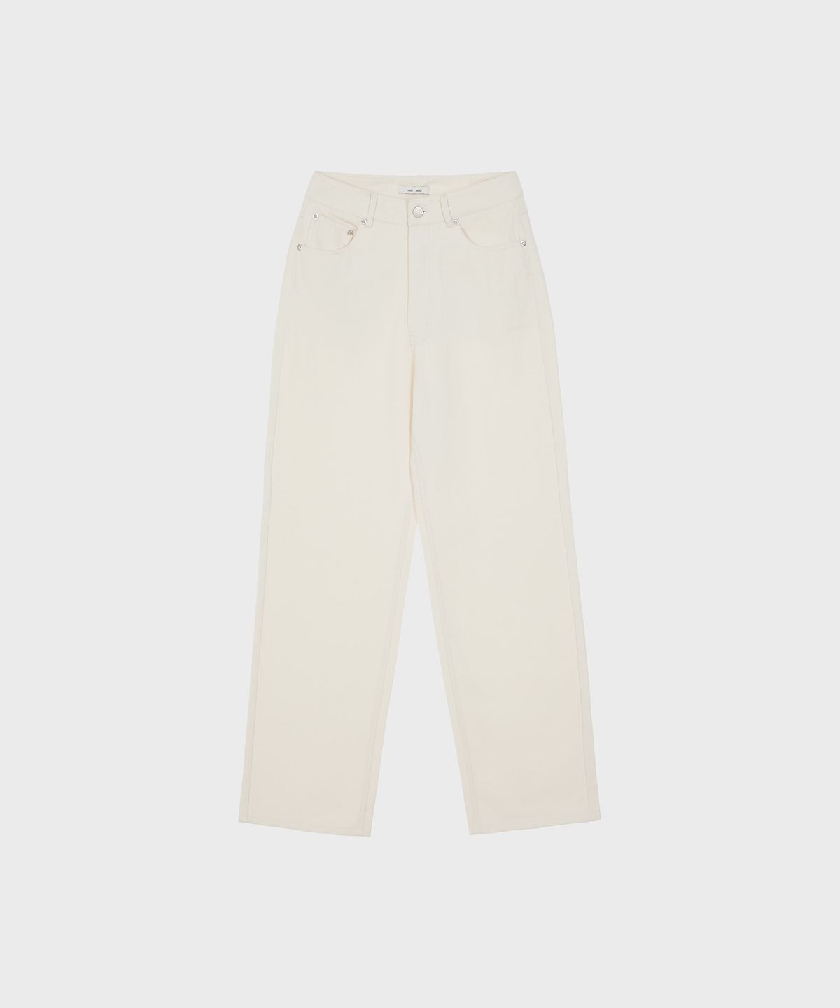 알키알카(ALKI ALKA) Wide Cotton Pants (Ivory)