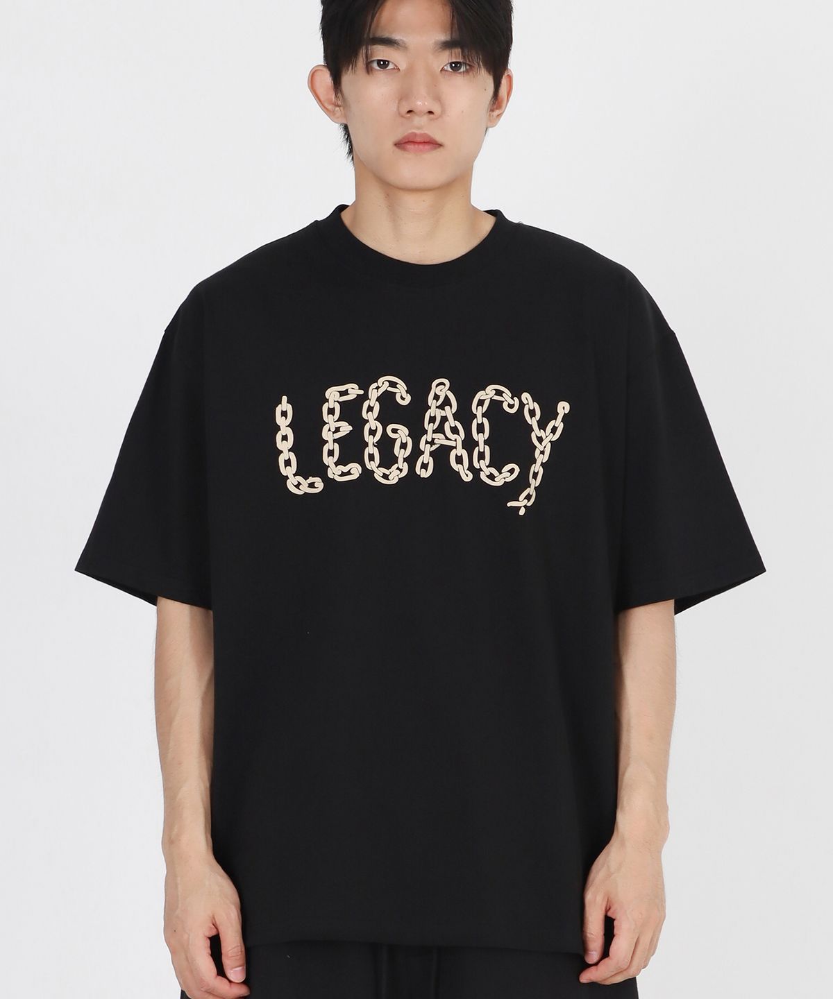 로우랩(RAW LAB) LEGACY 로고 반팔티셔츠 - 블랙