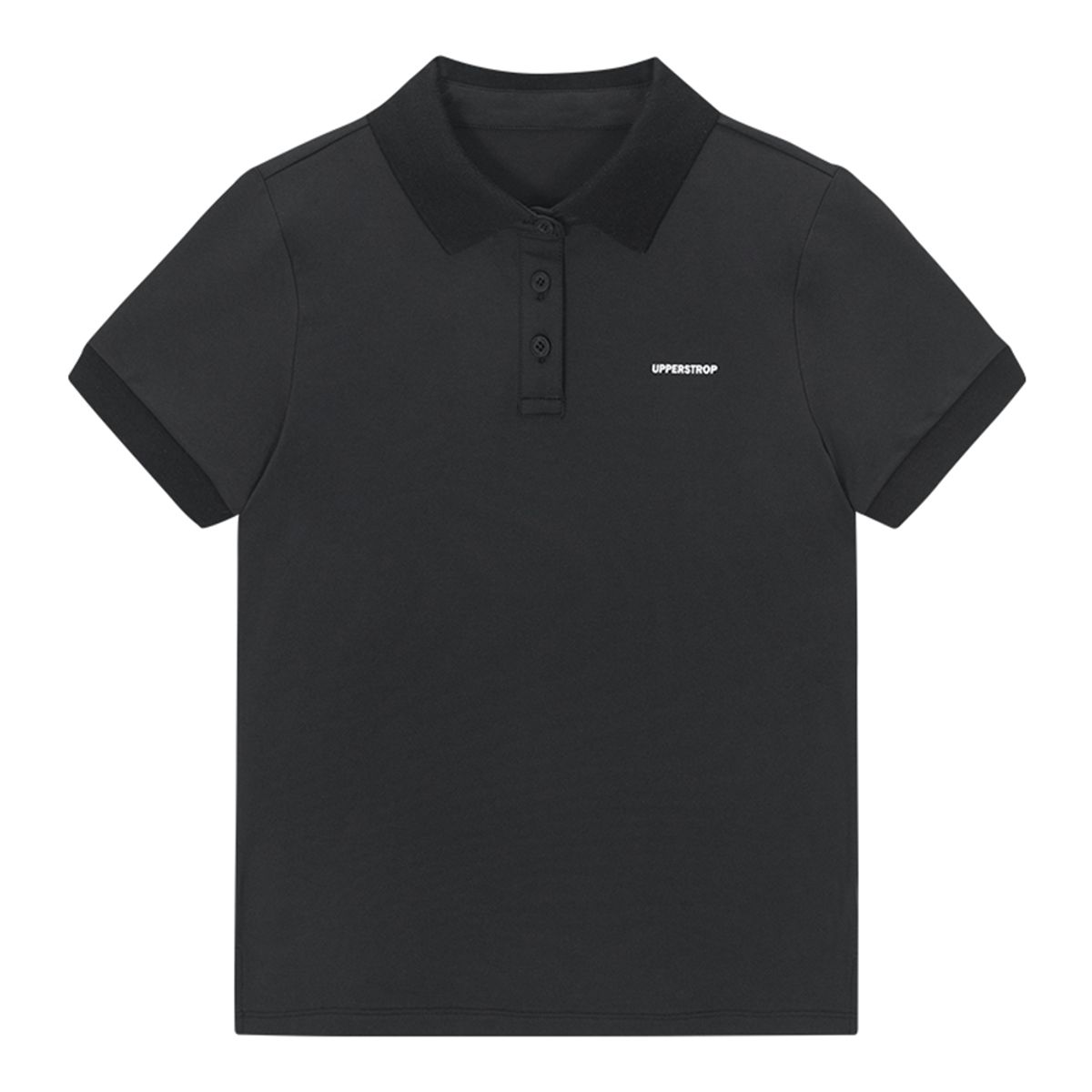 어퍼스트롭 골프(UPPERSTROP GOLF) [UWT25015-01] UPST GOLF 여성 스트레치 피케 카라 티셔츠 블랙