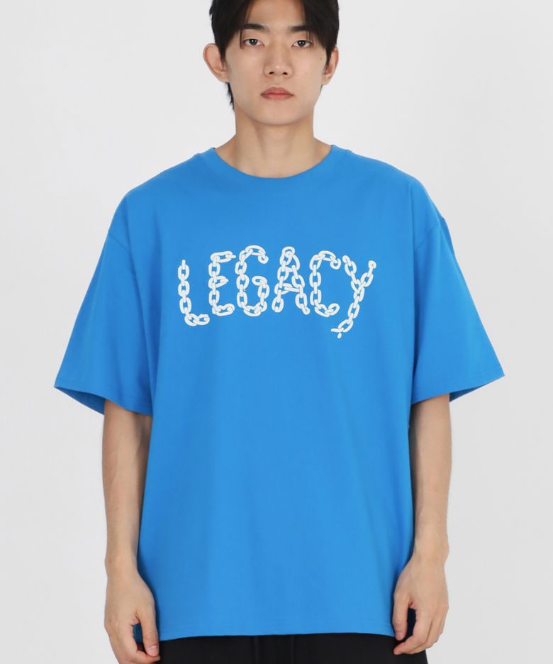 LEGACY 로고 반팔티셔츠 - 블루