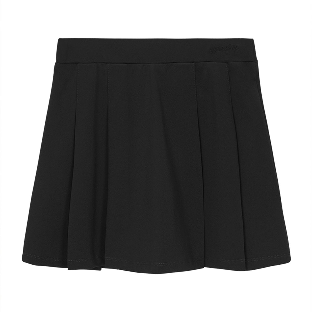 어퍼스트롭 골프(UPPERSTROP GOLF) [UWS25026-01] UPST GOLF 여성 스트레치 플리츠 스커트 블랙