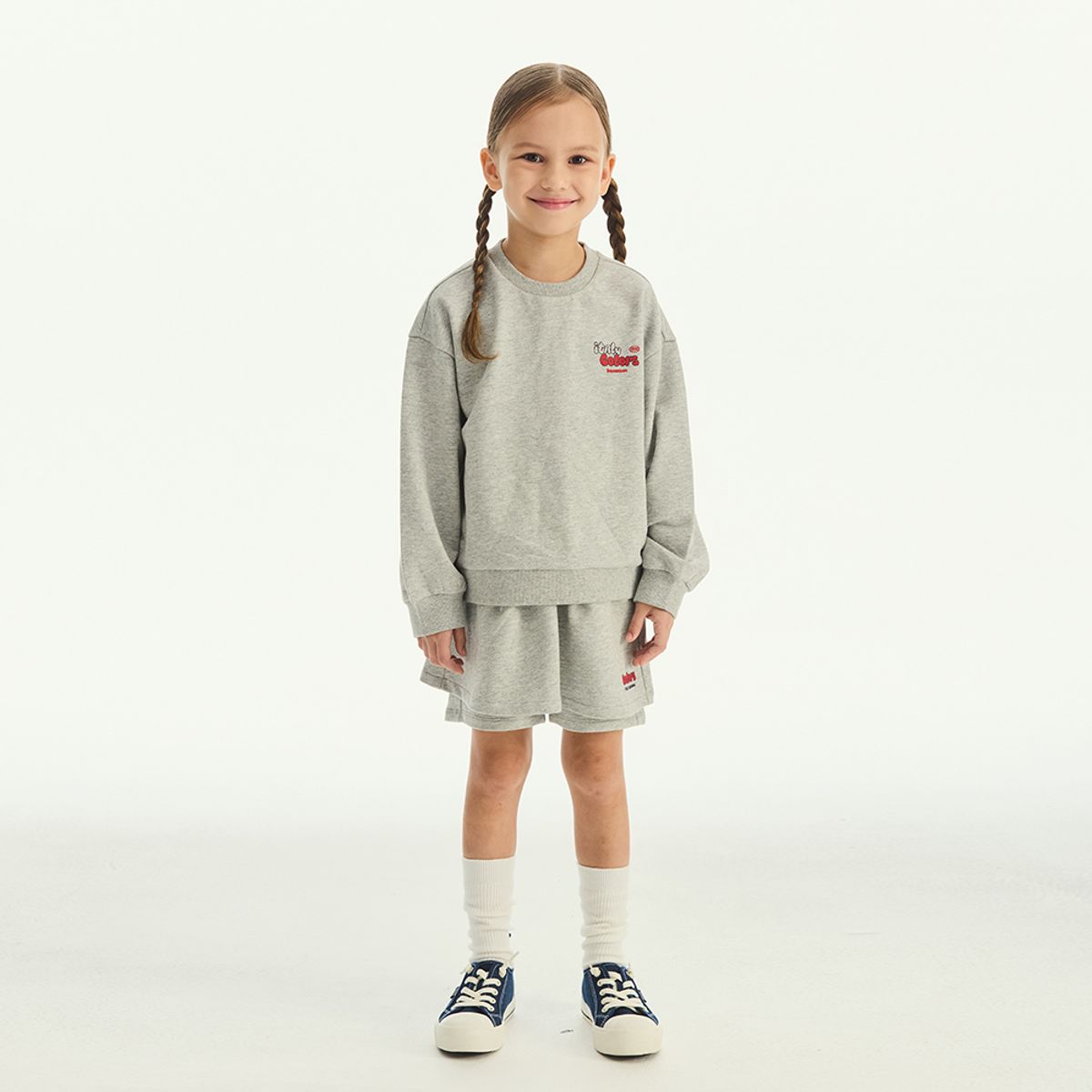 베네통키즈(BENETTONKIDS) 그래픽 스커트 팬츠_QALG06541MG