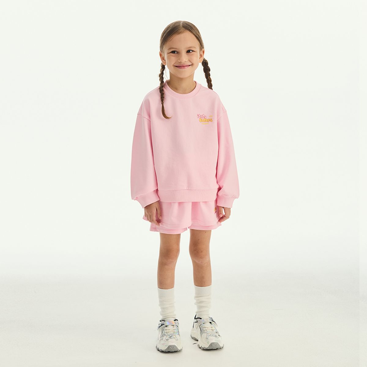 베네통키즈(BENETTONKIDS) 그래픽 스커트 팬츠_QALG06541PK