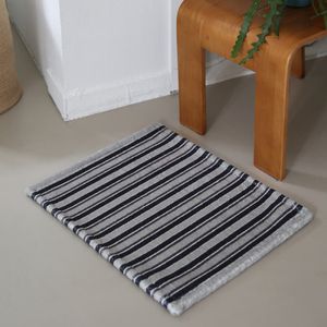 럼블 스트라이프 인테리어 극세사 미니 매트