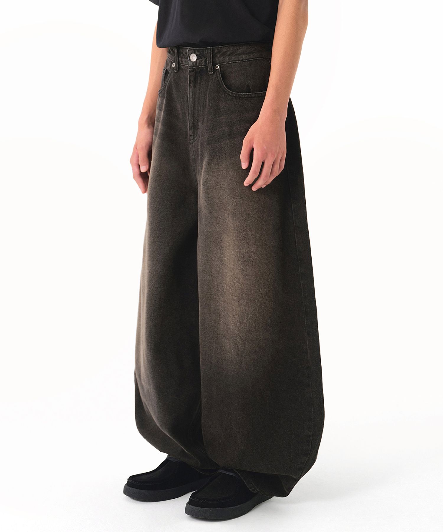 MUSINSA STANDARD ワイドレプリカパンツ 6色 MUSINSA STANDARD MEN'S_ワンタックワイドスウェットパンツ_5色