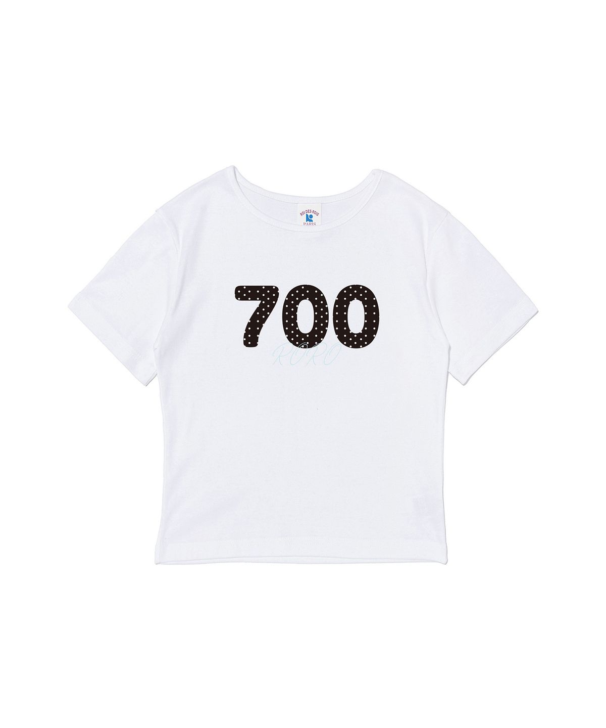 로아드로아(ROIDESROIS) 700 귀여워 도트 반팔 티셔츠  (화이트)