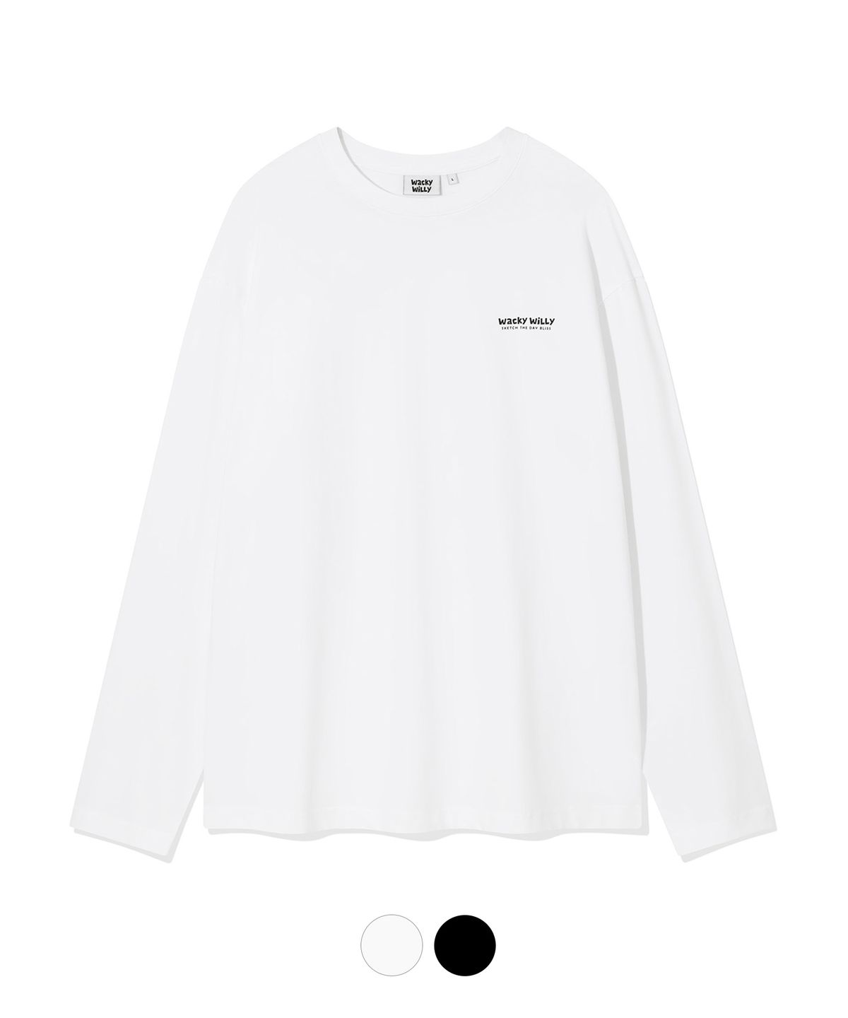 와키윌리(WACKY WILLY) 타이포 베이직 롱슬리브 (2 colors)