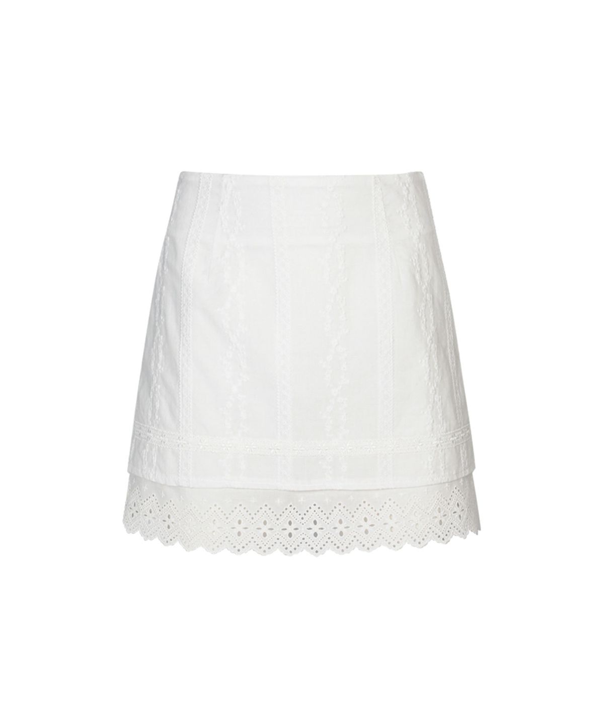 루루서울(LOULOUSEOUL) Champagne Skirt (White)
