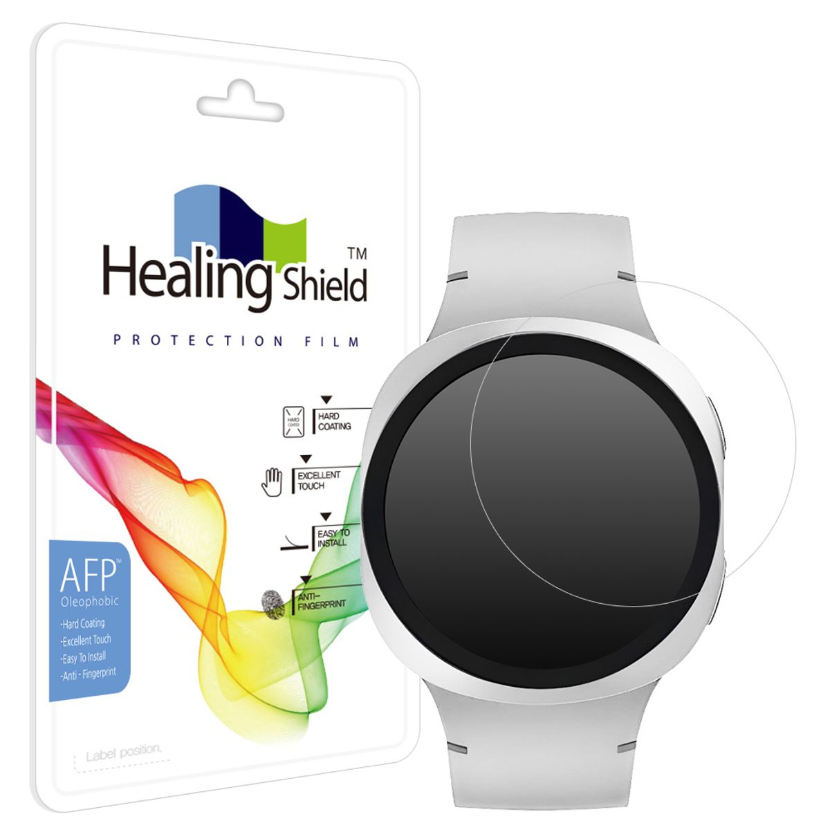 힐링쉴드(HEALINGSHIELD) 갤럭시워치8 44mm 올레포빅 고광택 액정보호필름 2매