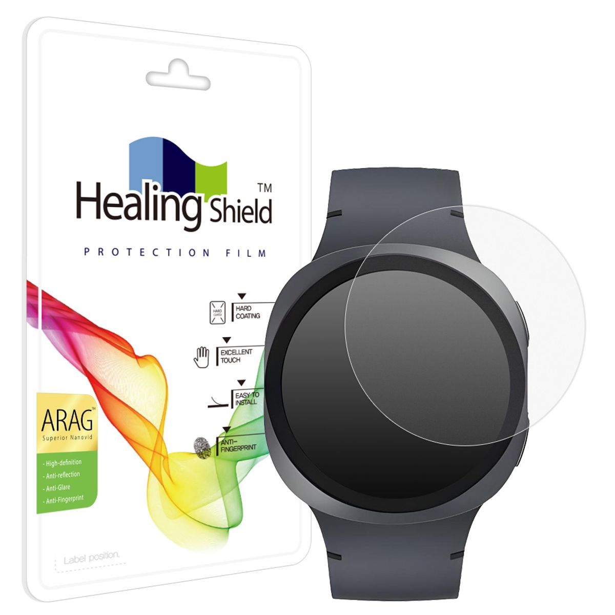 힐링쉴드(HEALINGSHIELD) 갤럭시워치8 40mm ARAG 고화질 저반사 액정보호필름 2매