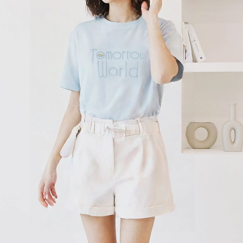 참장식자수레터링티셔츠_S5BTS067C