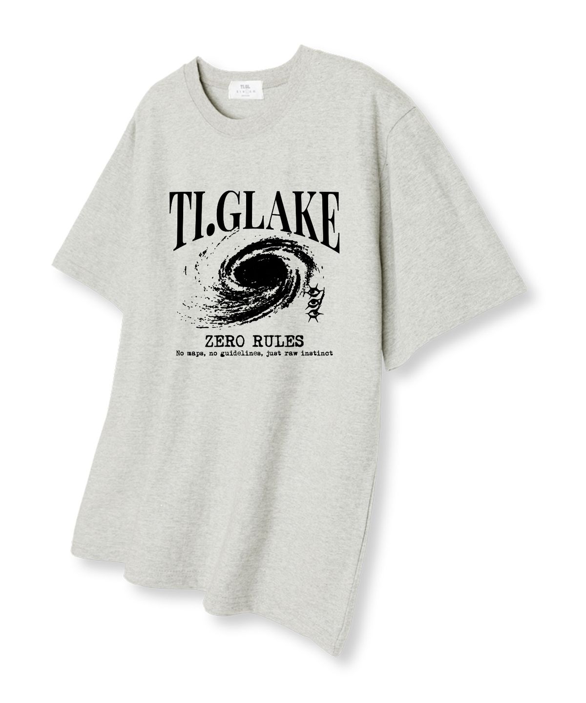 티글레이크(TI.GLAKE) 제로룰 오버핏 반팔 티셔츠 오트밀