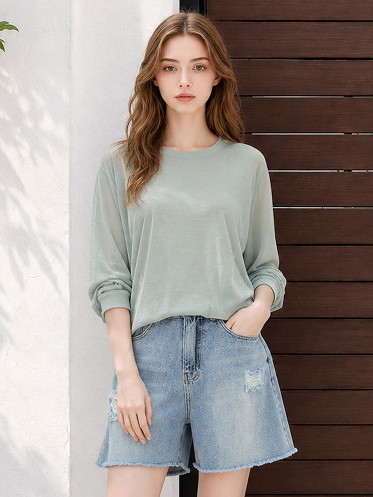 페이지플린(PAIGEFLYNN) 베이직슬라브라운드티셔츠_S5BTS076C