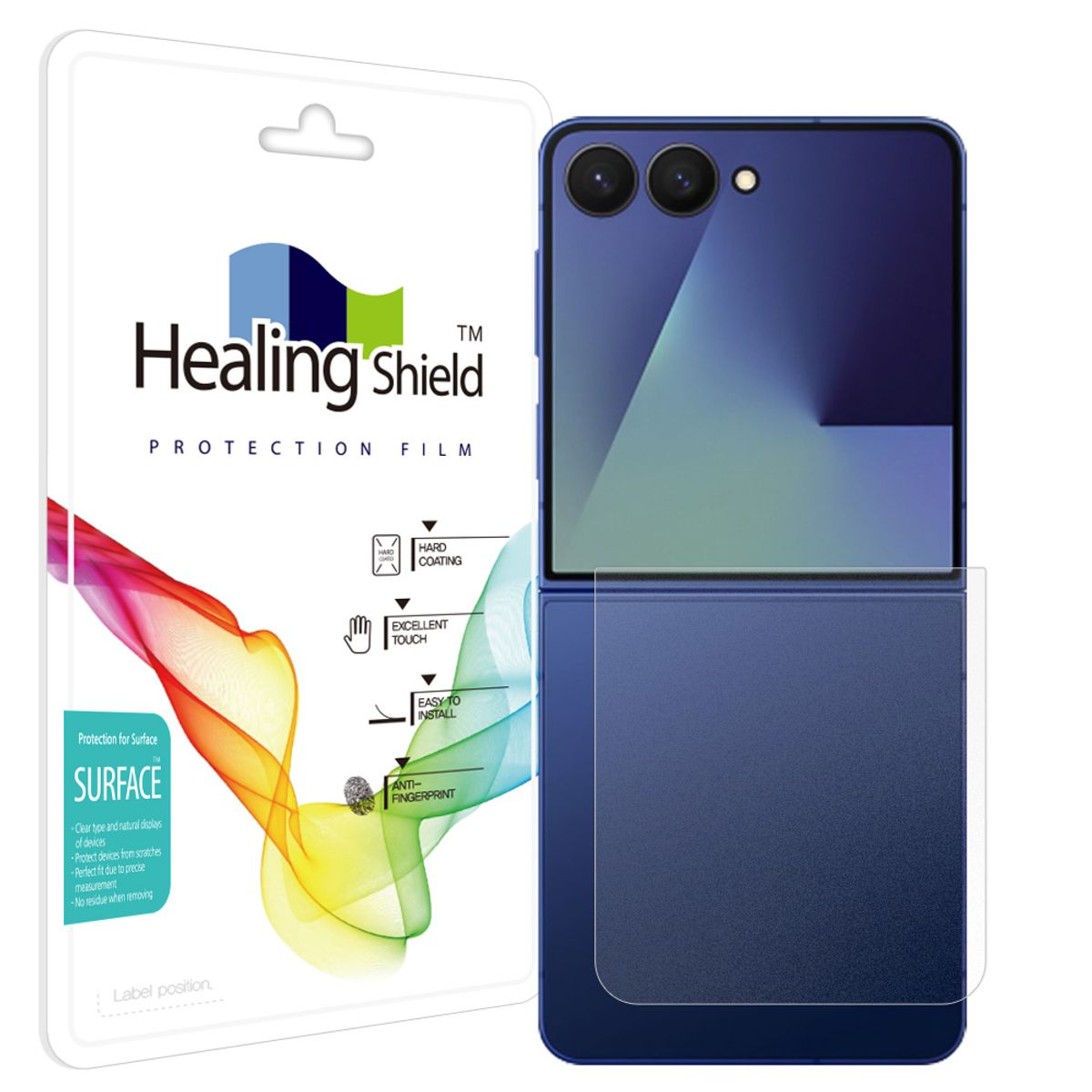 힐링쉴드(HEALINGSHIELD) 갤럭시 Z플립7 무광 후면보호필름 2매