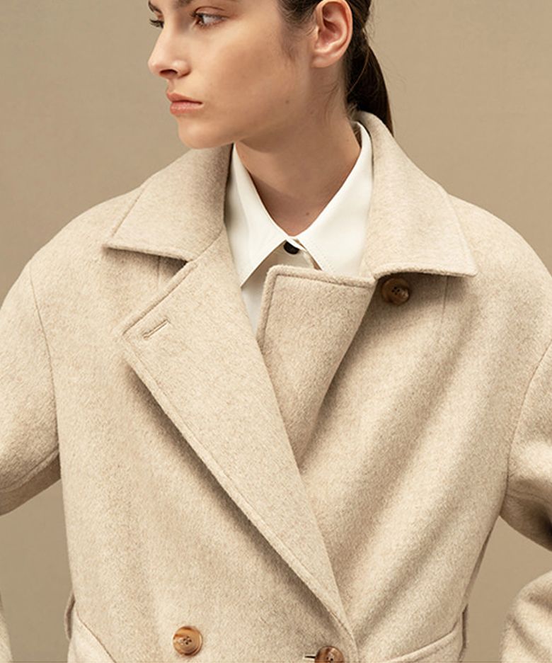 Lana double coat (OATMEAL)